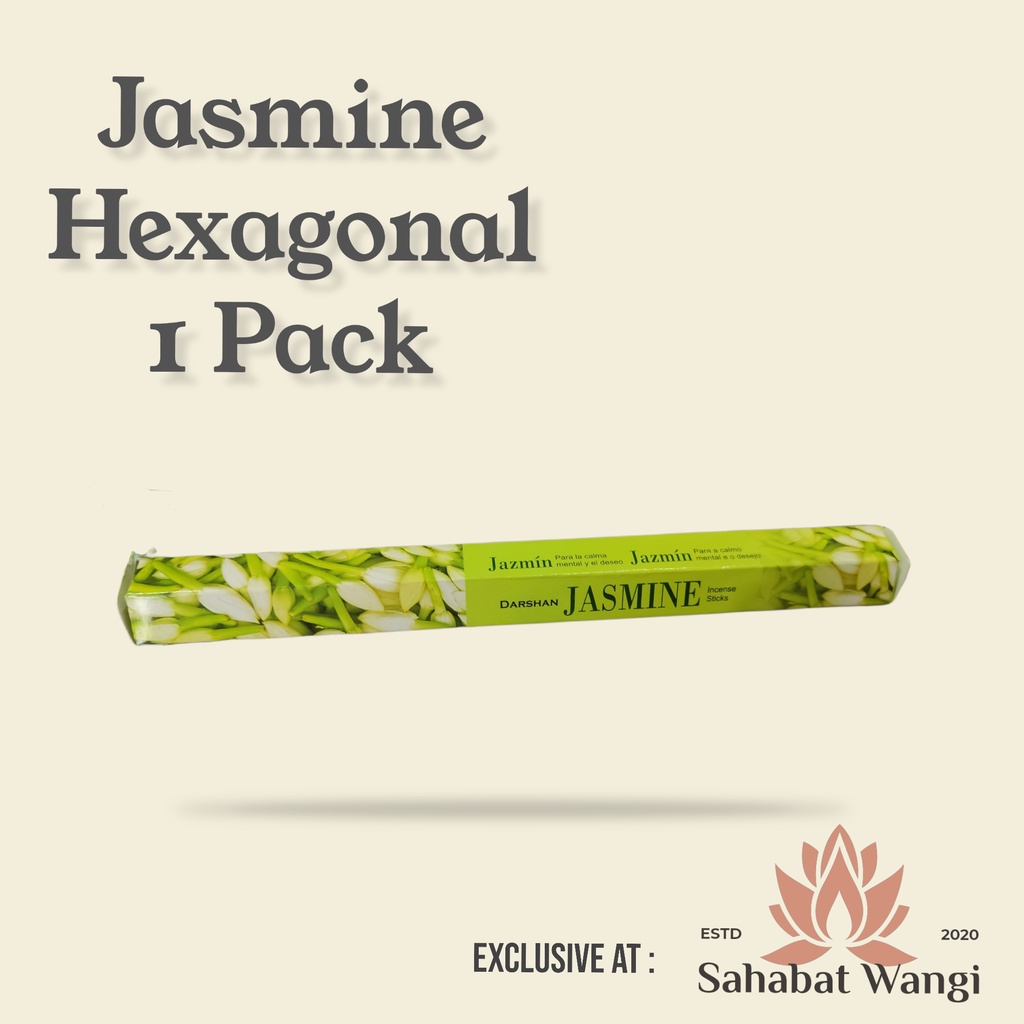 Dupa India Darshan Jasmine Hexa Short Pack 20Stick