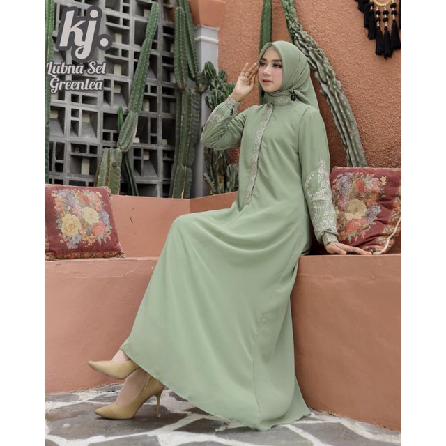 Gamis Bordir Lubna set//Gamis Bordir Set Ceruty//Gamis Bordir Set Terbaru//Gamis Ceruty Bordir