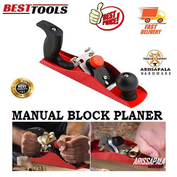 BESTTOOLS Manual Wood Planer Pasah Ketam Serut Sugu Serutan Kayu Woodworking Block Planer Manual