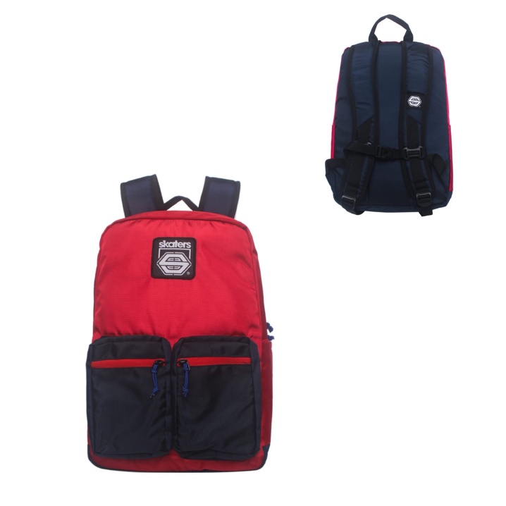 TAS RANSEL LAPTOP SKATERS VB067 MERAH NAVY