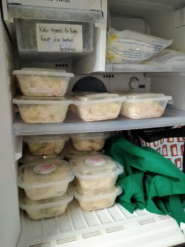 Thinwall Dm 350ml Square Food Container Kotak Makan Plastik 350ml Isi 25pcs