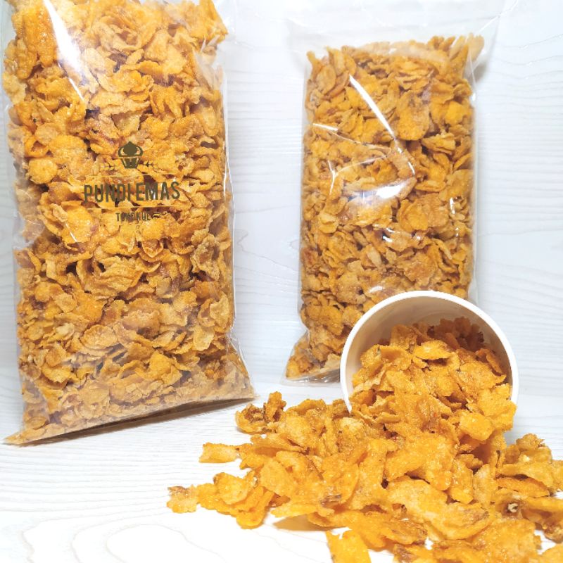 Jagung Geprek 250Gr / Keripik Jagung Rasa Pedas Manis / Emping Jagung Kiloan / Emping Jagung Pedas Manis