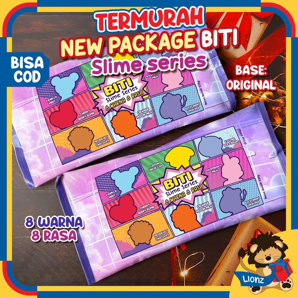 slime BT 2021 / slime bts mini package 8 warna 8 rasa / slime ori bisa melar by Kadokado.idn