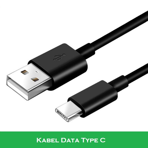 Kabel Data Charger Sync USB Type C - HITAM