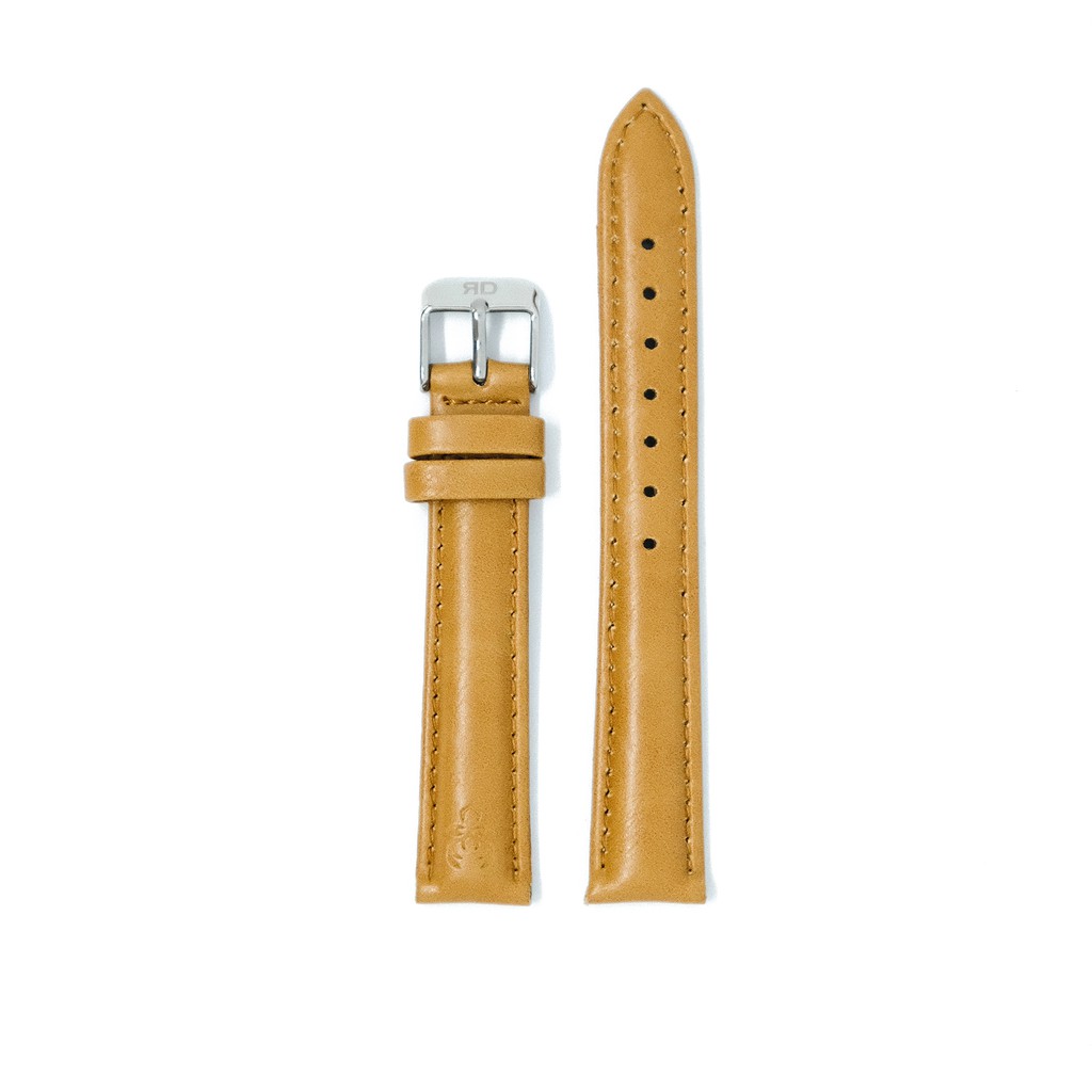 Roodolph Watch - Strap Leather Khaki Silver 16mm | Strap Jam Tangan | Jam tangan wanita