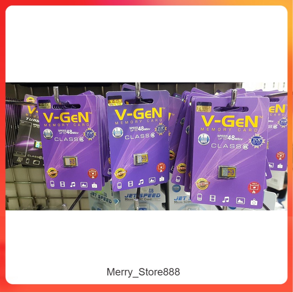 Vgen V-Gen Kartu Memori Micro SD SDHC Memory Card Class 10 - 64 GB