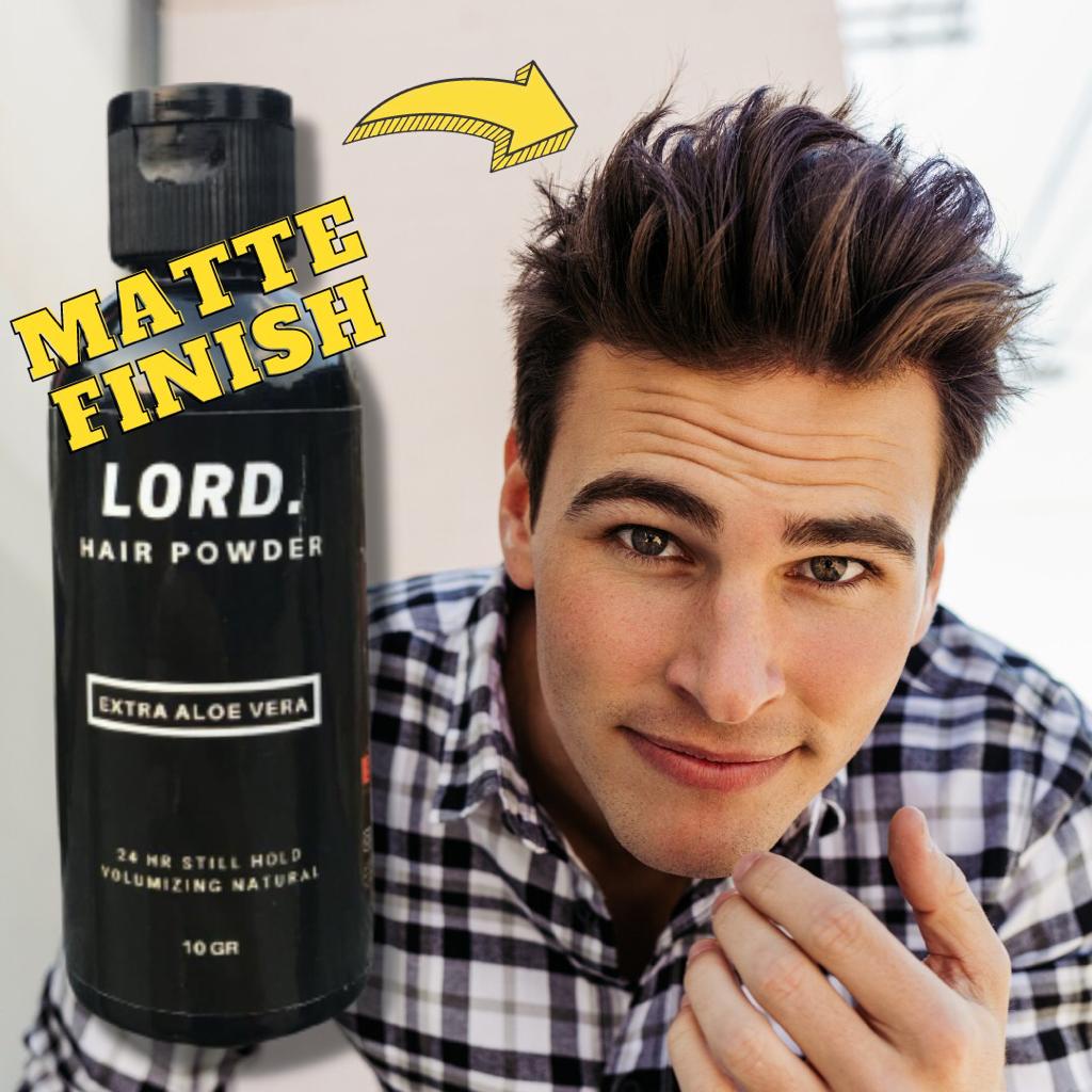 Hair Styling Lord Powder Pria Pomade Rambut Bubuk Bedak Extra