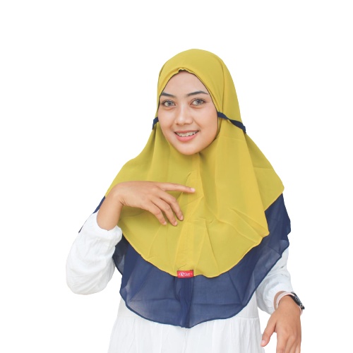 Bergo Ceruty 2 Layer Bolak Balik Modis/Jilbab Bergo Bolak Balik