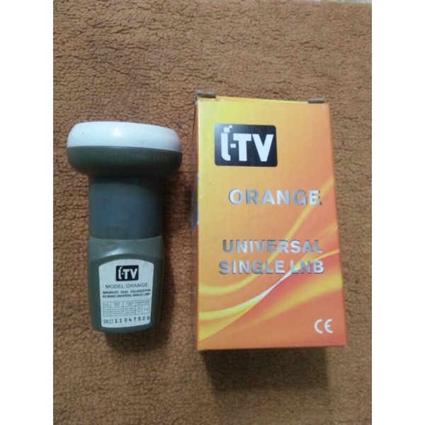 Universal single LNB kuband 1 output lnb parabola single output I-TV ORANGE  universal single lnbf