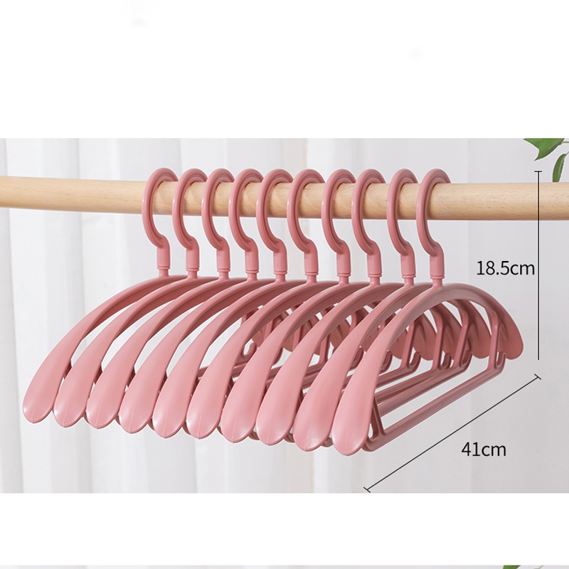 MY-072 Gantungan Baju Hanger Plastik | Plastic Hanger Pakaian Laundry Anti Slip Warna