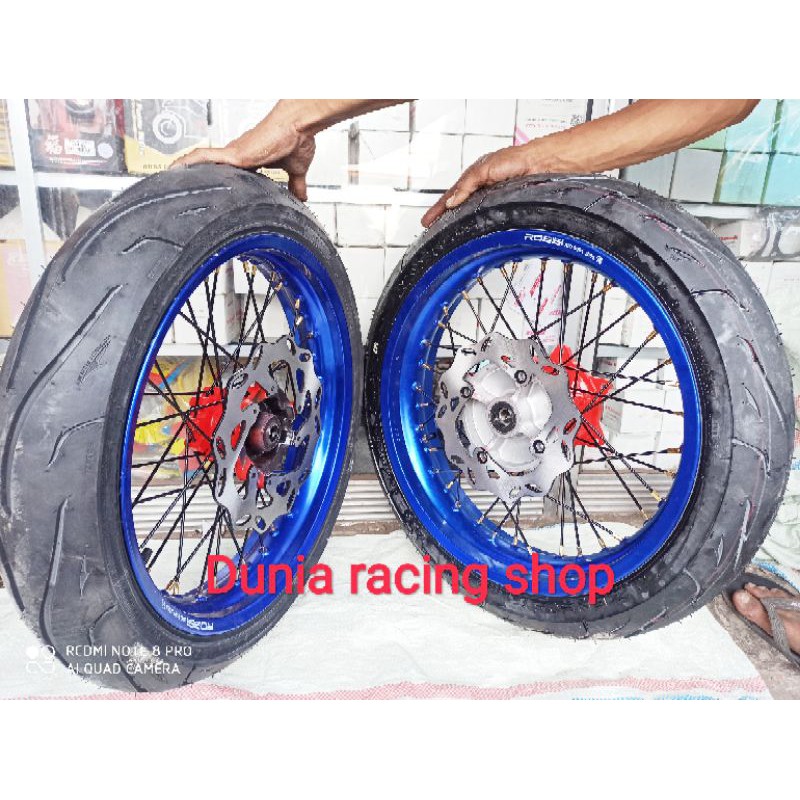 Paketan Velg Supermoto Honda CRF 150 ring 17 Paket Ban Tubles tromol CRF sama piringan PNP