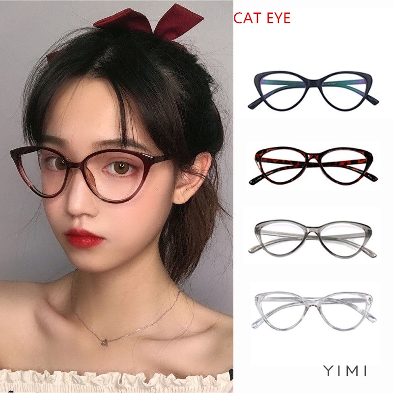 COD wanita leopard print kacamata leopard cat eye kacamata bingkai perlindungan radiasi Korea fashion TIGER KACAMATA kacamata bulat kacamata mata kucing