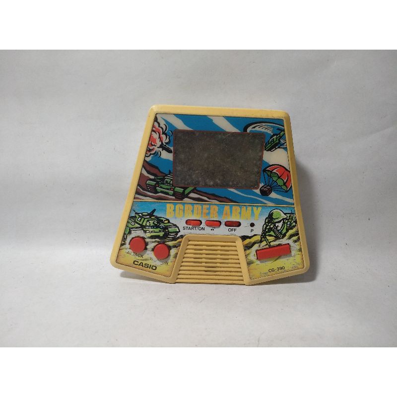 Game Watch Gimbot Gamebot Border Army Tank Jadul Perang War Combat Battle Casio Computer 1987 No Ukr