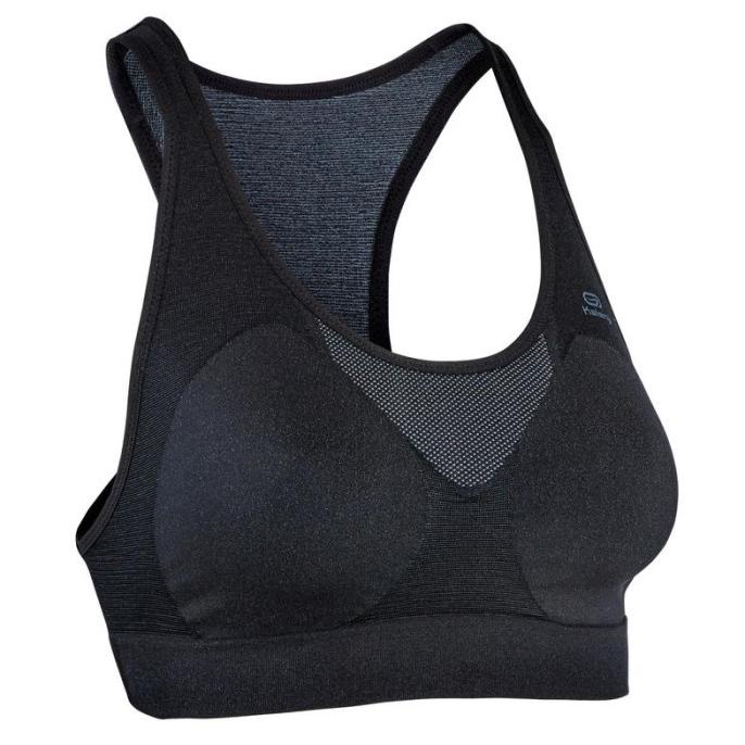 Decathlon Kalenji Sport Bra Running Black Wanita Dewasa 8563081