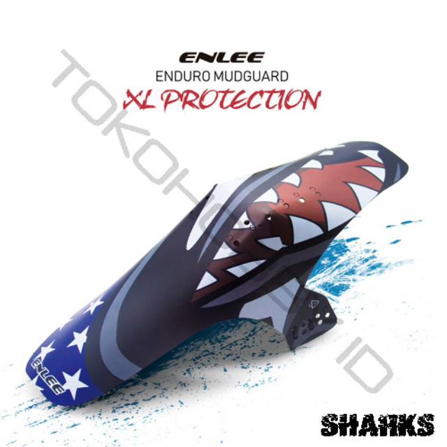 Mudguard Fender Spakbor Sepeda Enlee Shark XL Protection