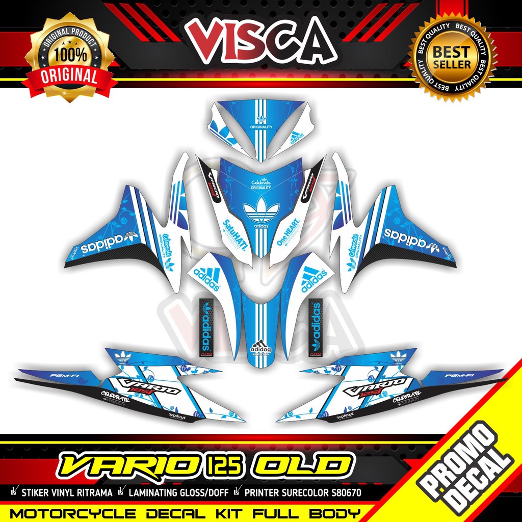 Decal Vario 125 Old Full Body Stiker Vario 125 Old Keren Full Body Striping Vario 125 Old Full Body 