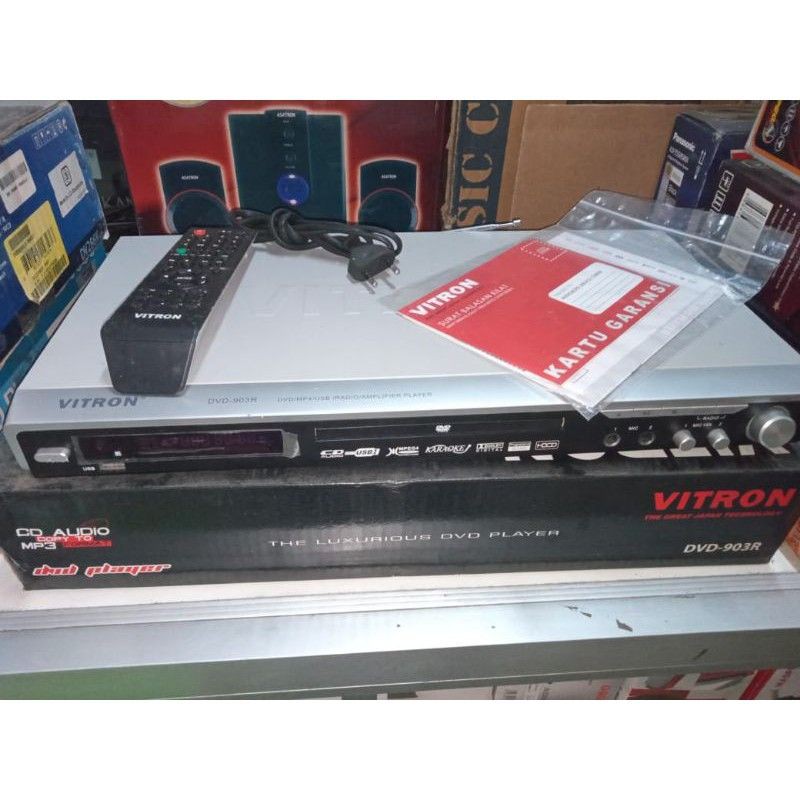 [SUSE] DVD PLAYER VITRON 903 R 903R CD VCD MP3 MPEG4 MP4 GARANSI