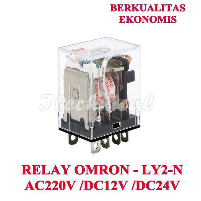 RELAY LY2 12V OMRON / RELAY LY2N 24V OMR / RELAY LY2-N 220V 8 PIN - DC 24V