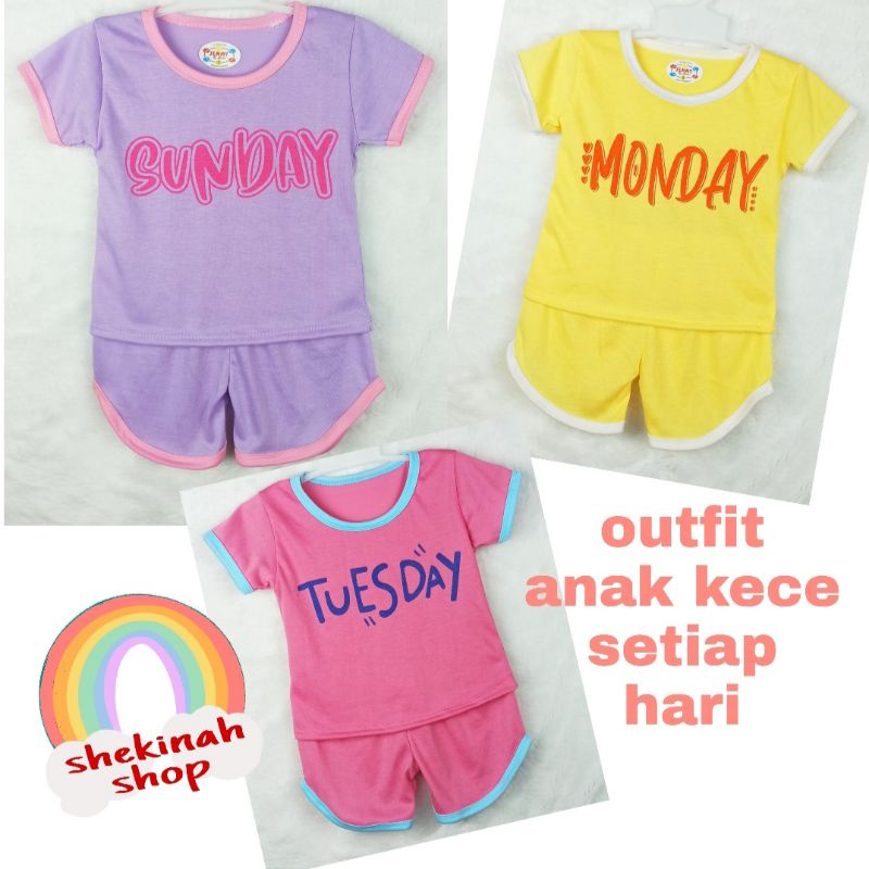 [Ss-7030] Setelan Anak Chupa Chups / Pakaian Anak Perempuan / Baju Anak Casual / Play Suit