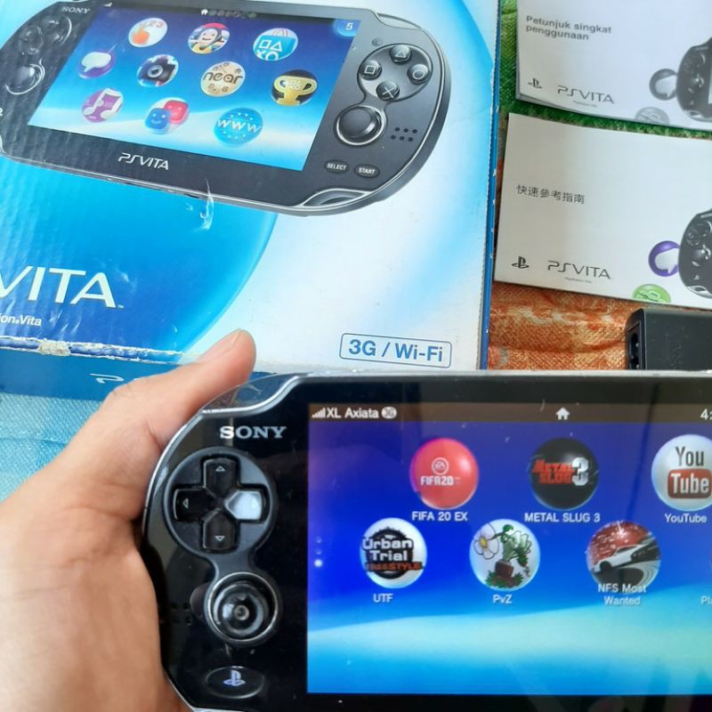 Ps Vita Fat Edisi 3g Wifi Fullgame Henkaku Shopee Indonesia