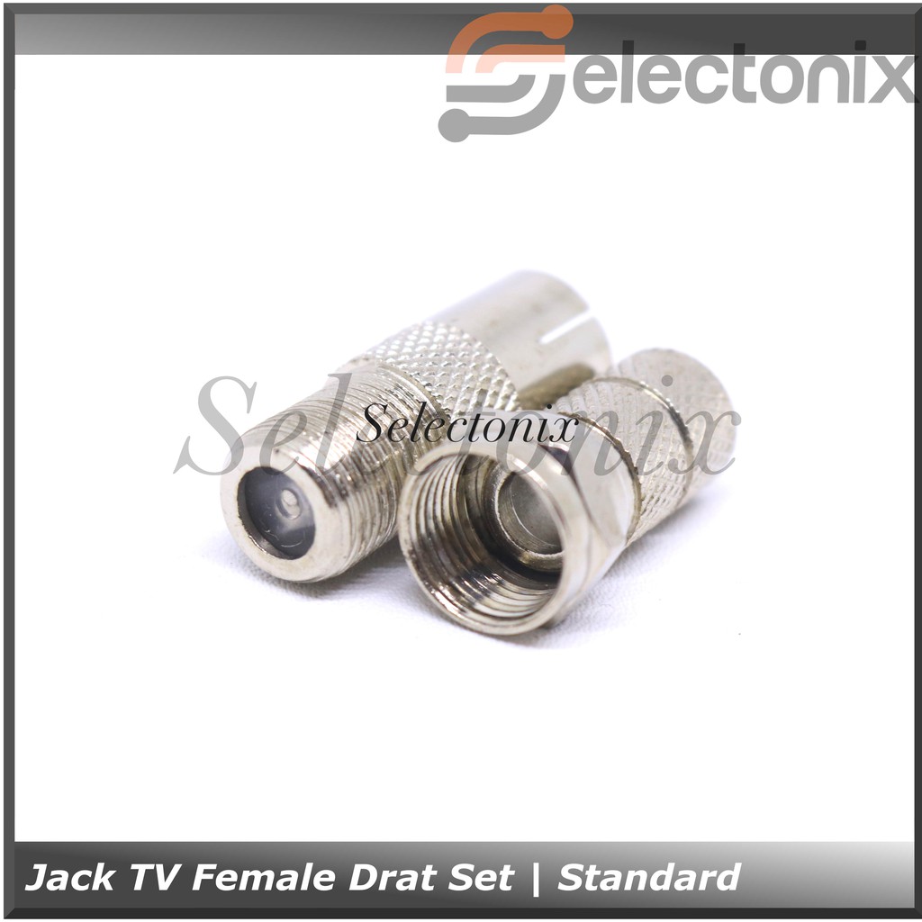 Jack Antena TV Female Drat Set | Standard