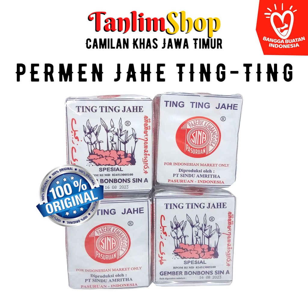 Permen Ting Ting Jahe Sin A (PREMIUM)