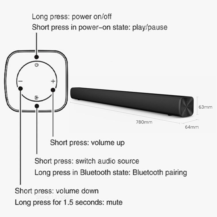 Speaker Home Theater Bluetooth 5.0 30W