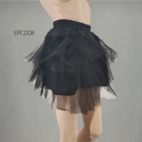 [READY STOCK] PETTICOAT ROK HITAM PENGEMBANG DRESS MINI 3 LAYER SPC008