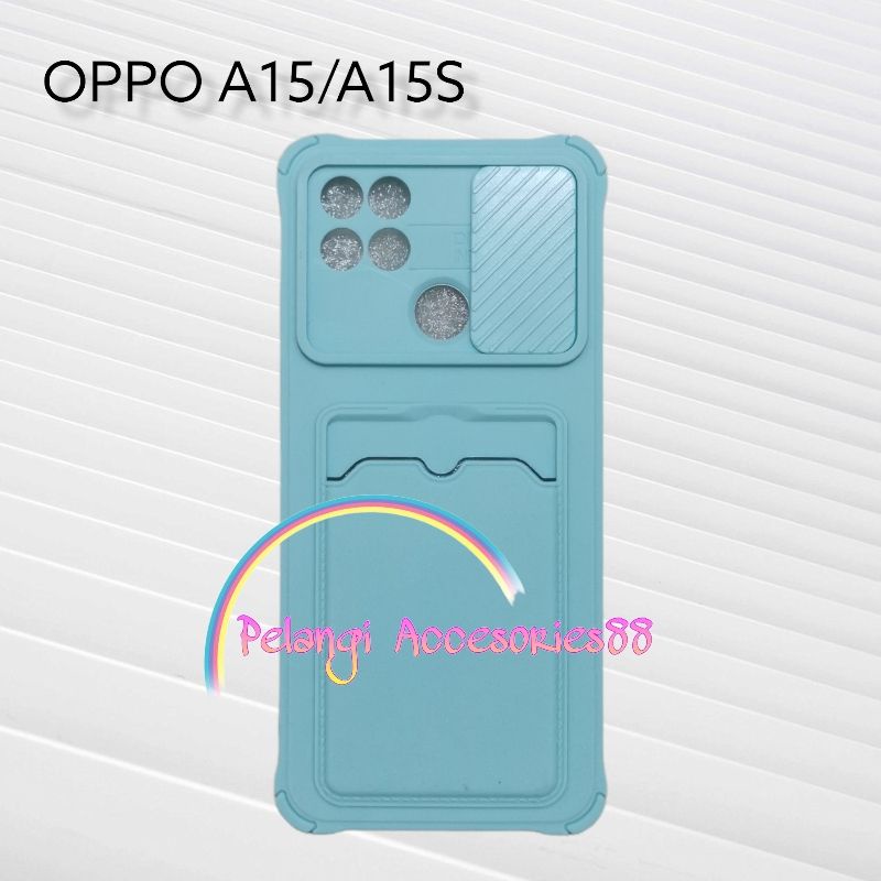 CASE OPPO A15 / A15S CASE SOFTCASE SLEDING WARNA WARNI