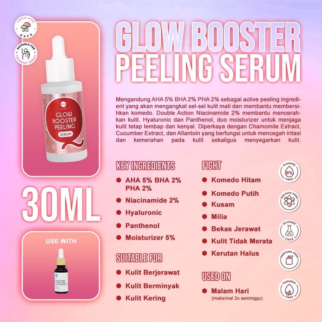 Pipiqiu Glow Booster Peeling Serum 30 ml (Red)