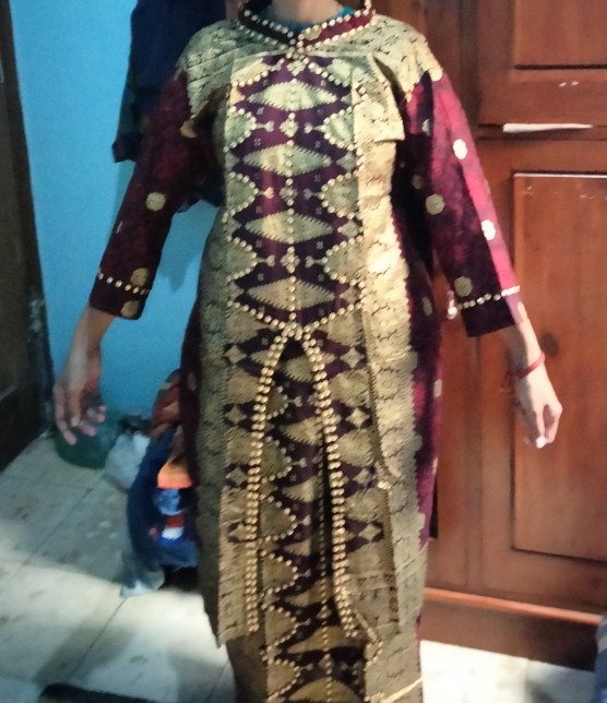 Tunik Songket Diandra Dan Malika Anak /kurung Batik Jupri Batik Couple