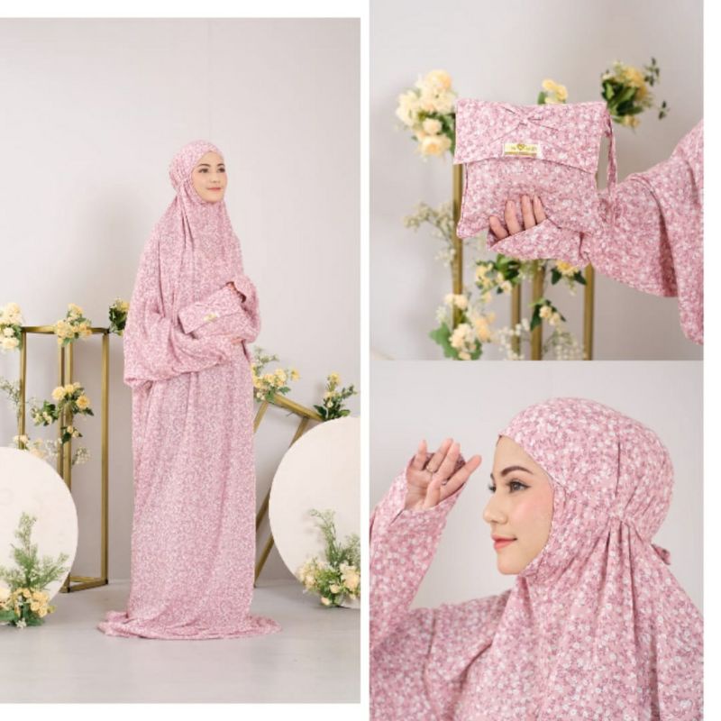 MUKENA TERUSAN hadramaut/Mukena Terusan Motif