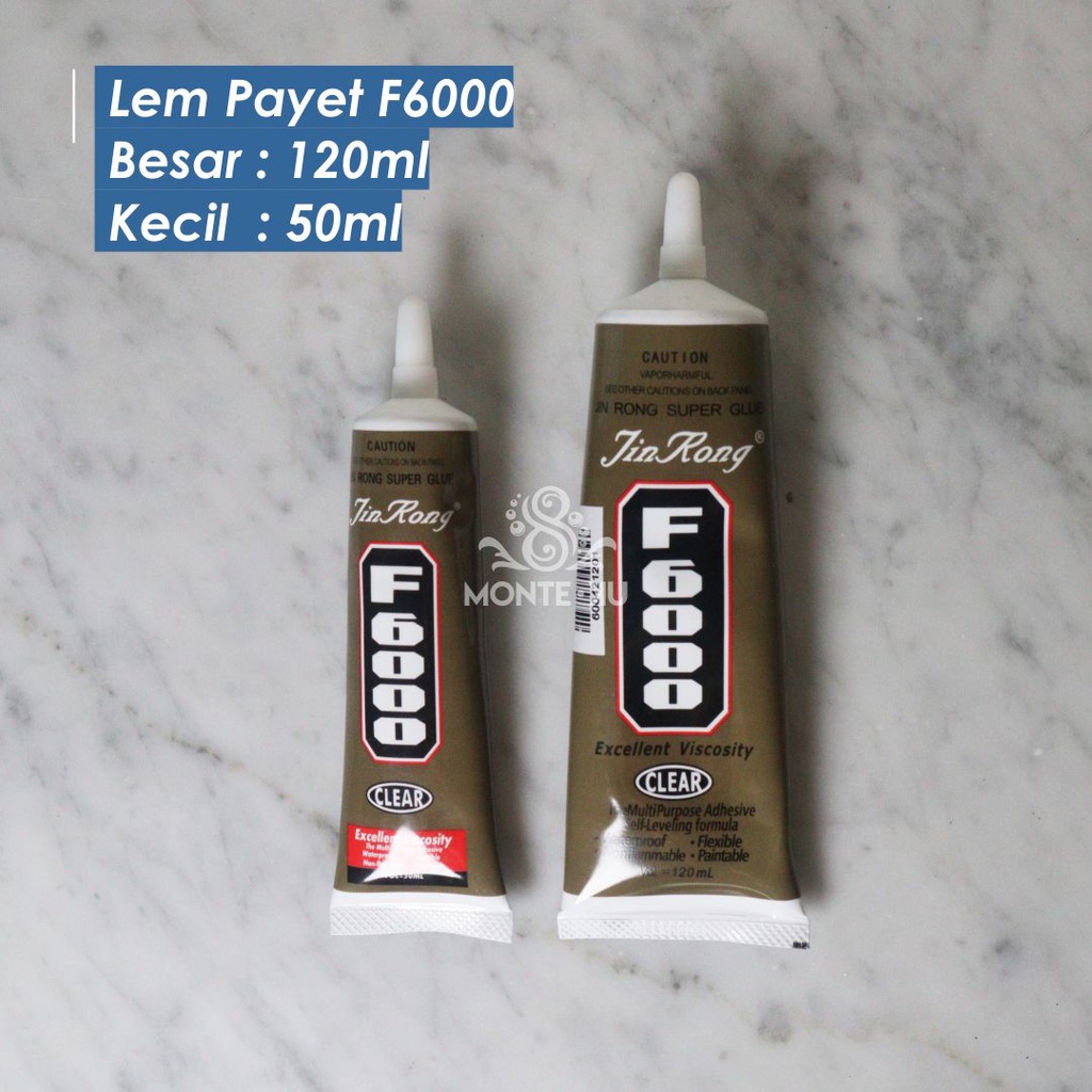 

Lem F6000 50ML Lem Serbaguna Untuk Payet Lem Kain Jahit Patch Bordir Mote Kristal Lem Cair Super Glue Murah bisa COD