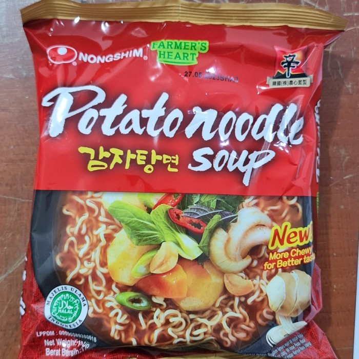 (Satuan) Nongshim Nong Shim Mie Instan Kuah Potato Noodle Soup