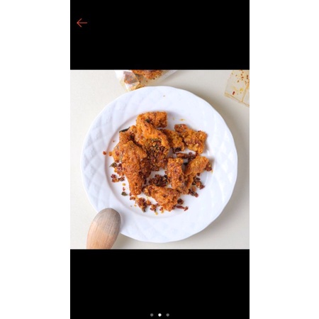 

kulit ayam crispy pedas daun jeruk