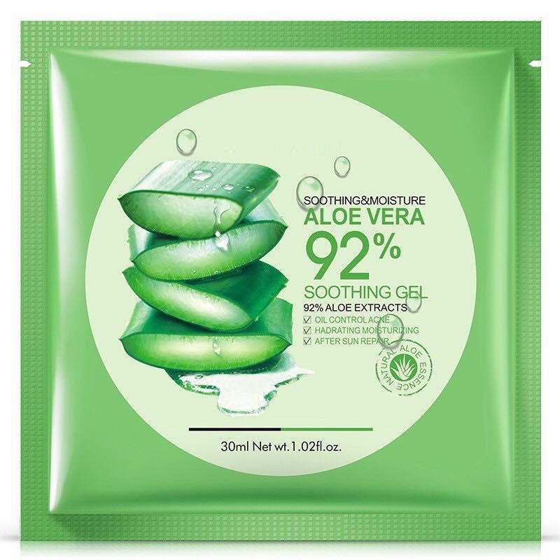 [SACHET] BIOAQUA MASKER ALOEVERA 92% TOPENG / MASK ALOE VERA 92% / MASKER WAJAH