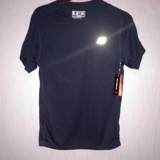 Original 100 % Kaos running training NewBalance Men Athletic NB DRY Reflective Navy