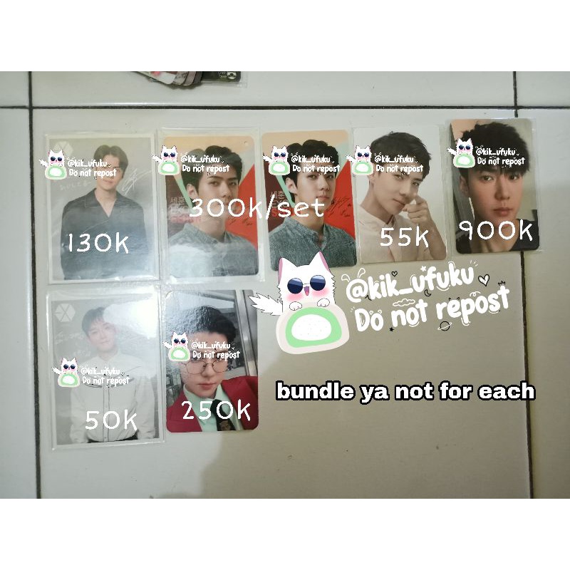 PHOTOCARD RARE SEHUN PHOTOCARD HD SEHUN JASMER KIHNO SEHUN MEDAL