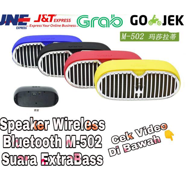 SPEAKER BLUETOOTH M-502 BT SPEAKER WIRELESS PORTABLE M-502 SUPER BASS