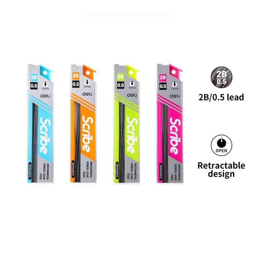 

Deli | Isi Pensil Mekanik (Mechanical Pencil Lead) Scribe 0.5 | E7003