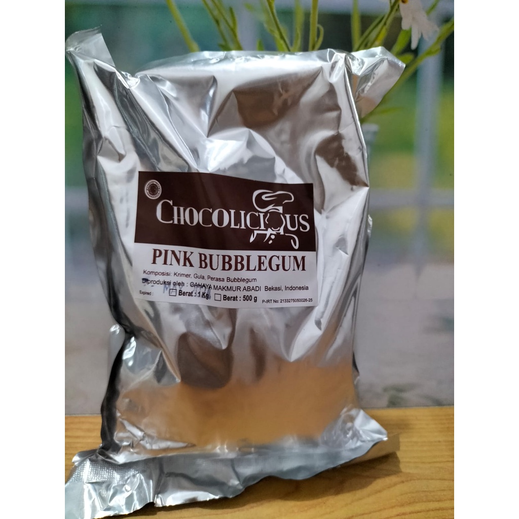 

Bubuk Minuman Chocolicious Pink Bublegum 500 Gr