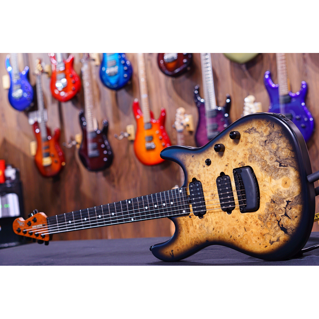 Ernie Ball Music Man Jason Richardson Signature Cutlass HH 7-String - Natural Buckeye Burl S03977