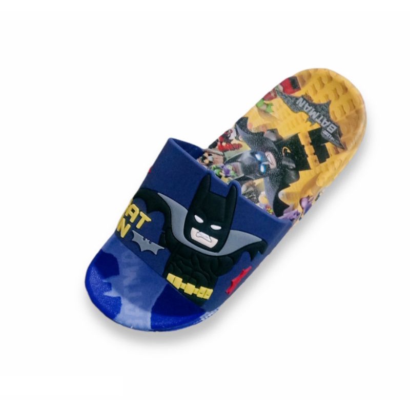 Sandal Super Hero Anak Laki Laki Motif Lego Batman Sandal Anak Batman