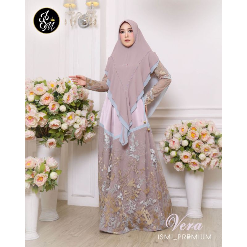 ISMI PREMIUM/Verra set nude gold by Ismi Premium/Syari Set/Syari Elegant/Syari Premium/Full Swarosky
