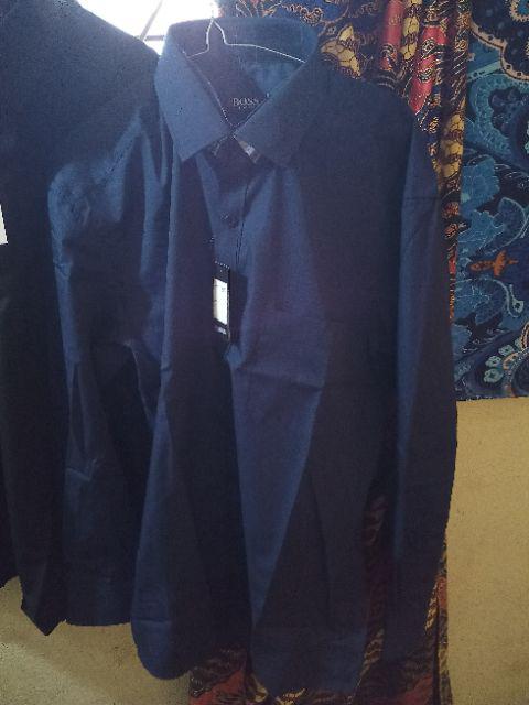 Kemeja Batik Printing Alisan Slimfit Motif Jaring Lengan Panjang