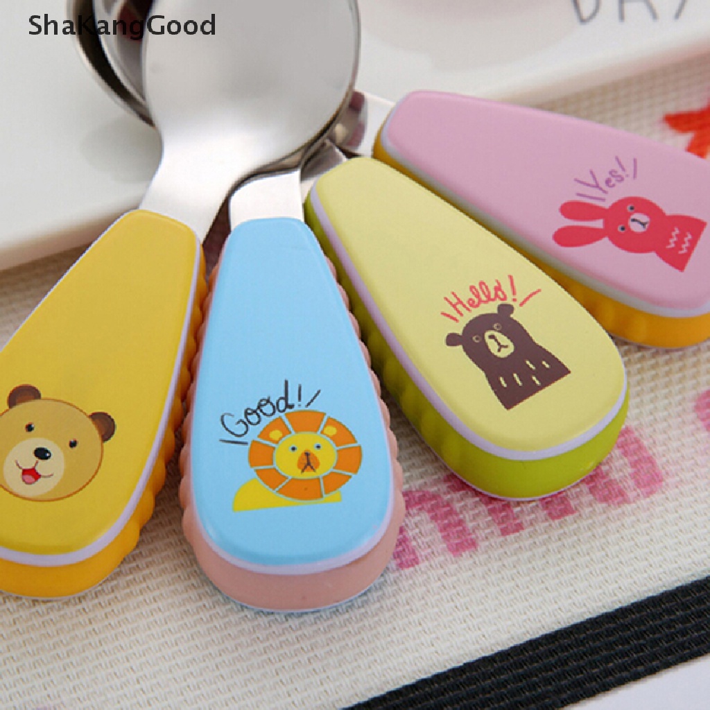 Skid 2pcs / set Sendok + Garpu Makan Bayi / Anak