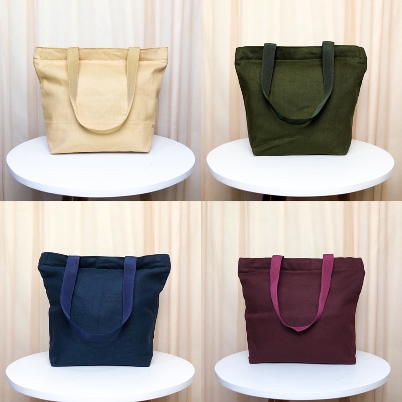 TAS JINJING HANDBAG MINI TAS MAKEUP BAHAN KANVAS MOTIF TEMPAT KOSMETIK