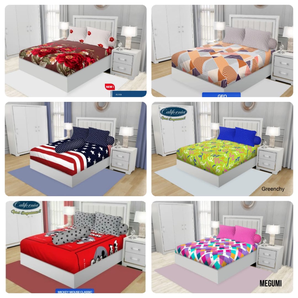 Sprei california  180 x 200
