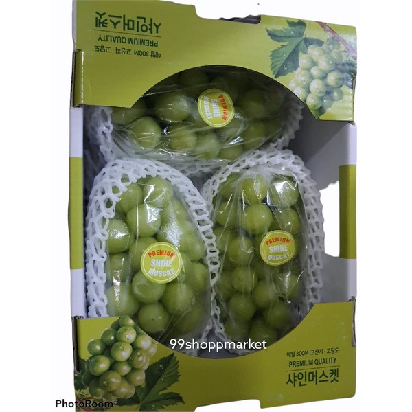 

Anggur shine muscat Korea original 1 kg / pack