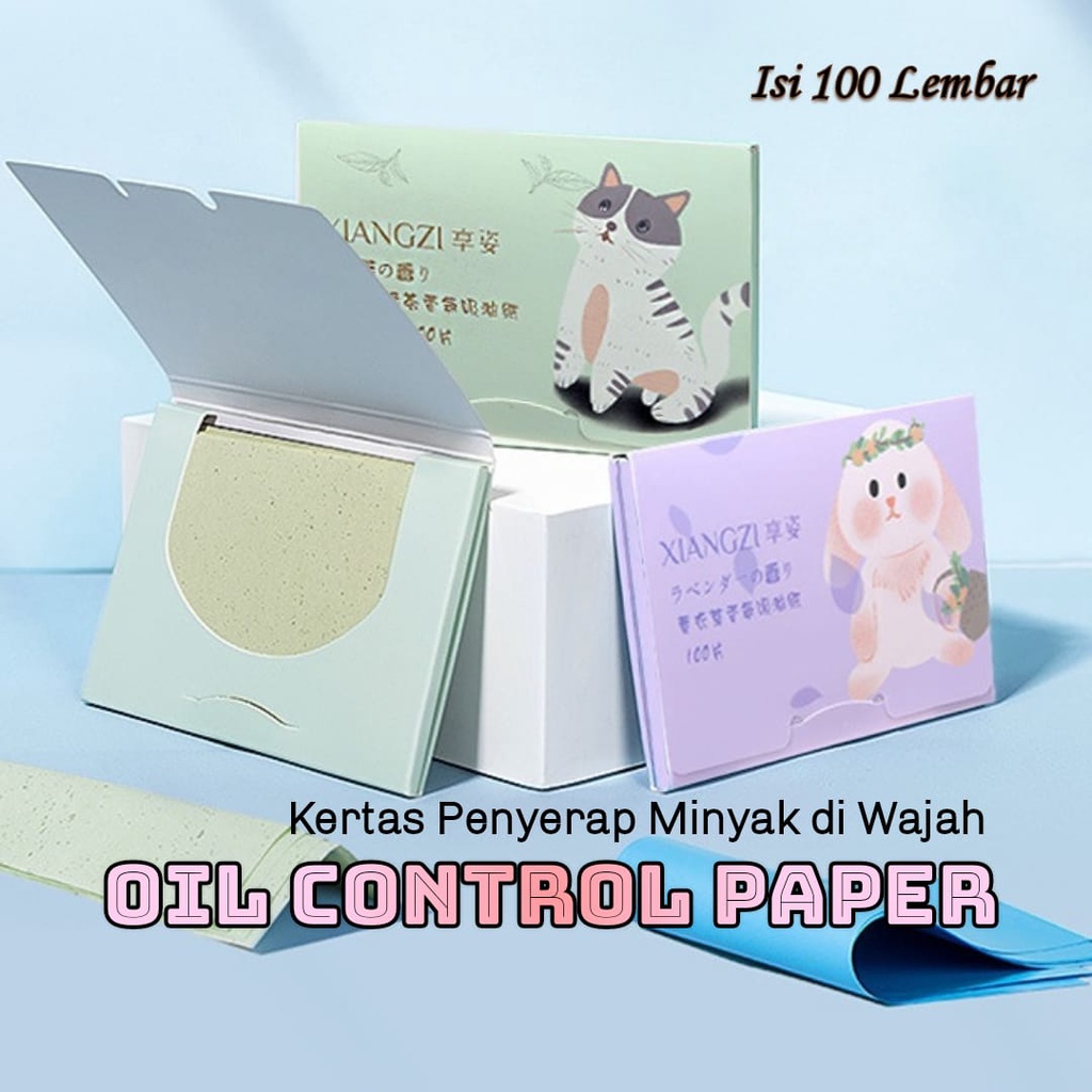 AZ KERTAS TISSUE WAJAH PENYERAP MINYAK / OIL CONTROL PAPER ISI 100 LEMBAR